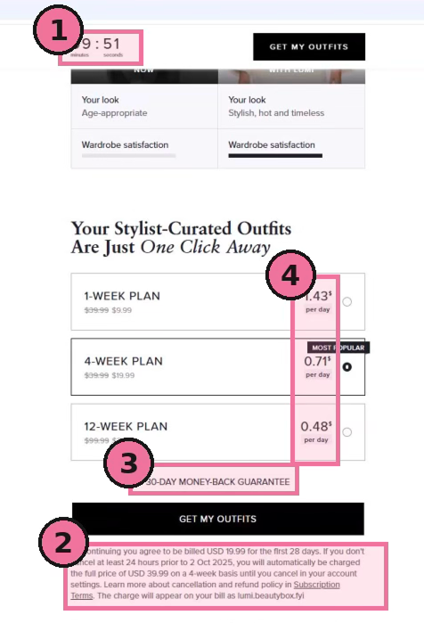 Lumi Exhibit C.8 — pricing page
